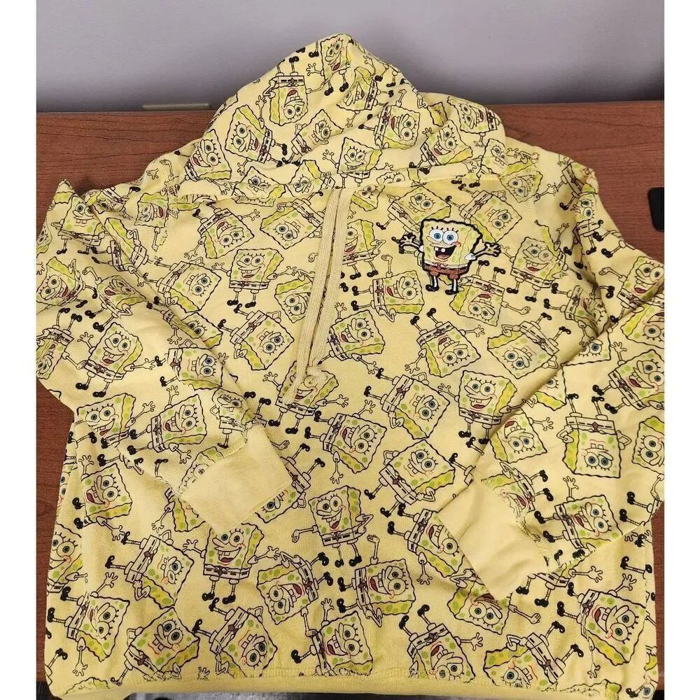 Sponge Bob Nickelodeon Hoodie Hooded Sweatshirt Unisex Size XXL (19)